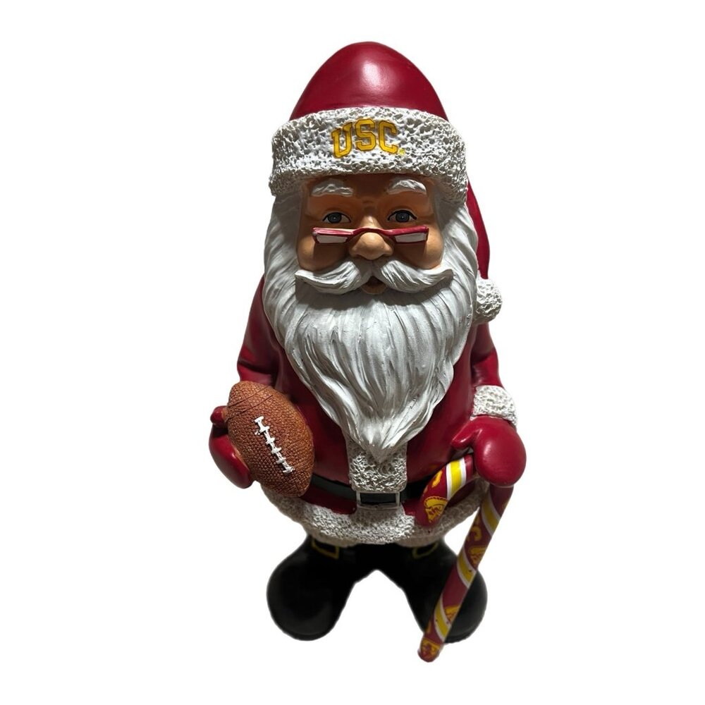 NEW RARE USC TROJAN Football 10” Christmas Santa Claus Gnome Forever Collectible
